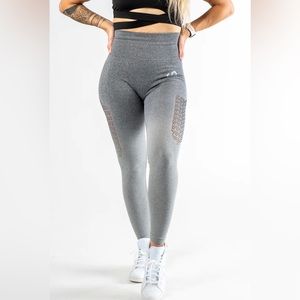 Curves and combat boots scrunch leggings.